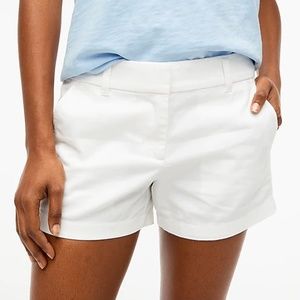 J. Crew Classic Chino Shorts White